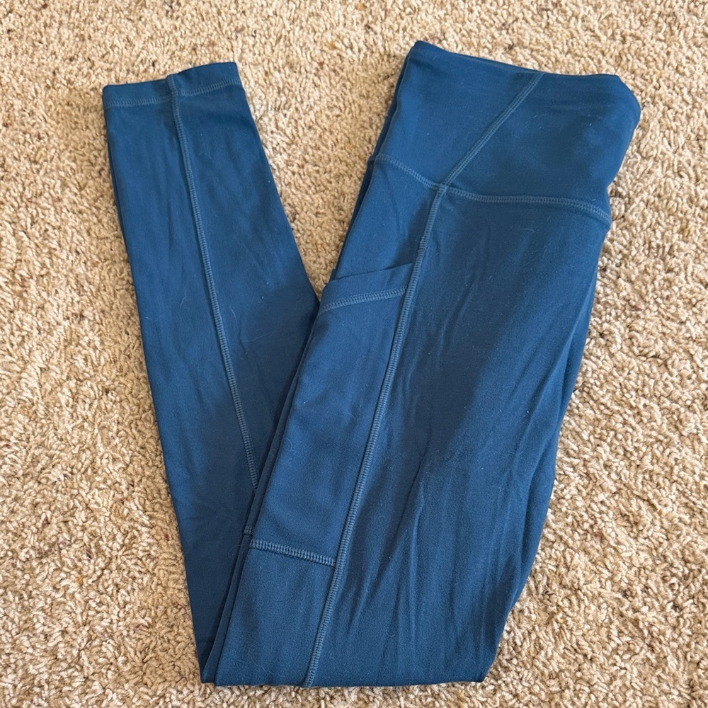 Prana Women's Teal Leggings with Side Pocket